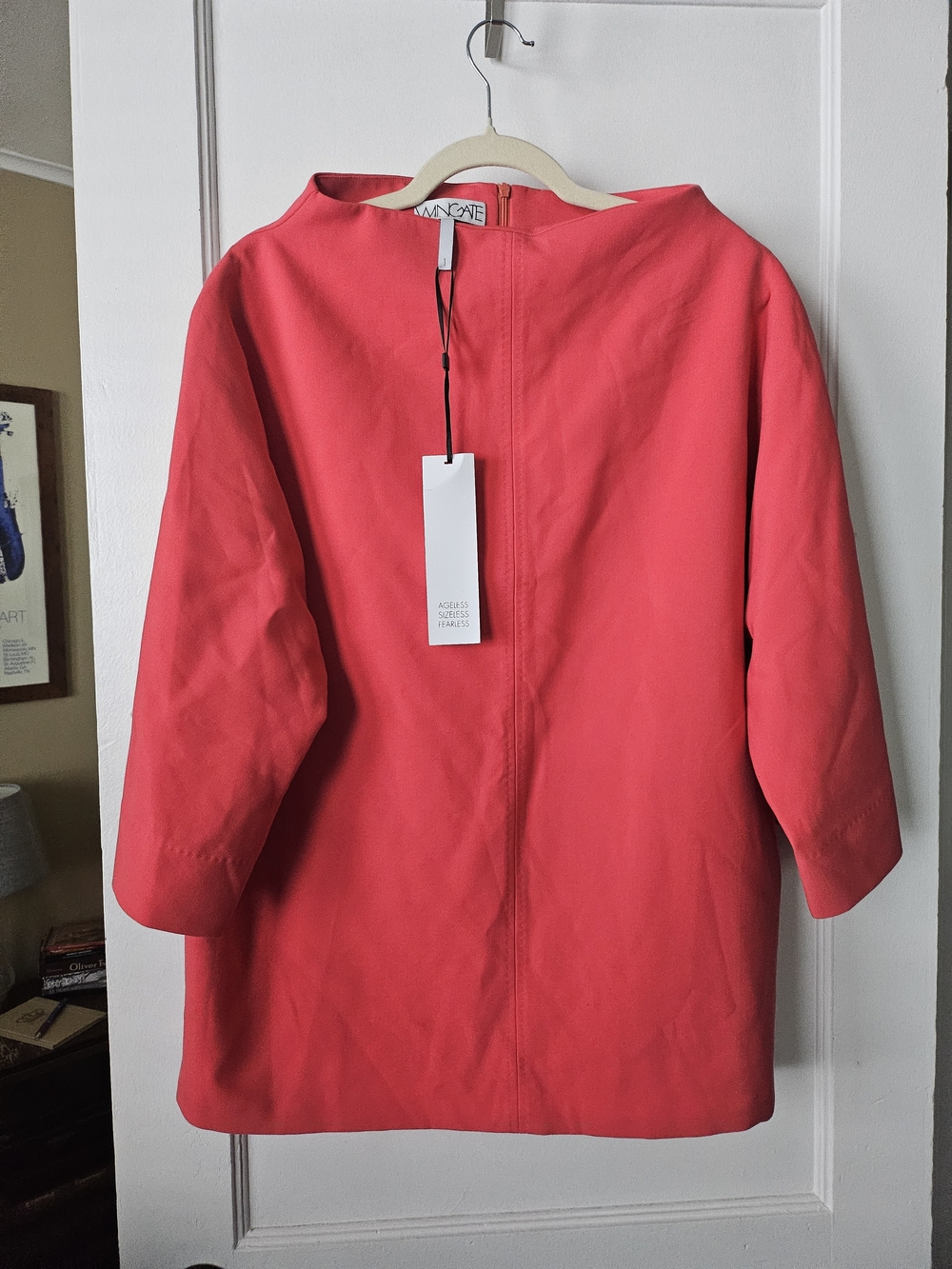Daniel WINGATE Tilda Coral Three-Quarter Sleeve Top